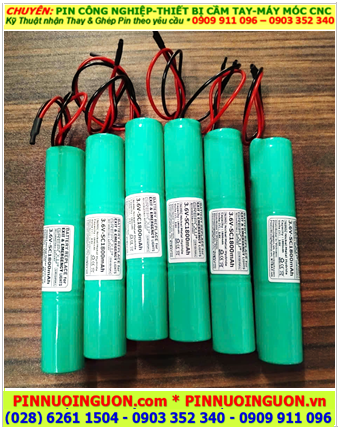 Pin đèn Exit thoát hiểm 3.6v-SC3000mAh, Pin đèn sự cố khẩn cấp 3.6v-SC3000mAh, Pin sạc GREPOW 3.6v-SC3000mAh